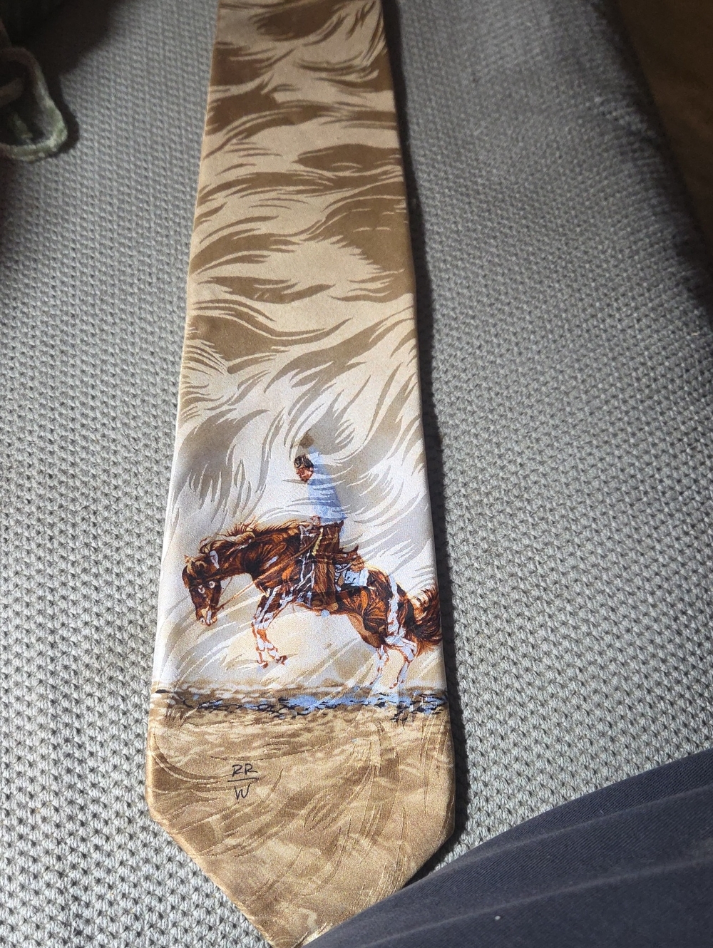 Rockmount Ranch Wear #409 " Bustin the Paint Silk Tie